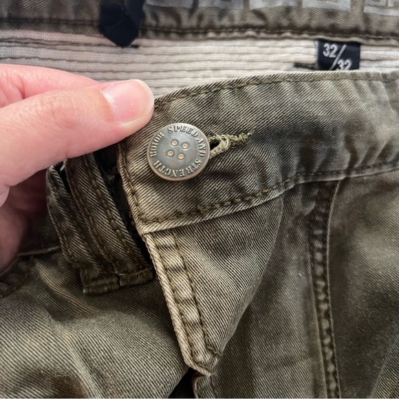 Speed and Strength Dogs of War Green Motorcycle Pants Armored Knees 32x32 - Picture 13 of 16